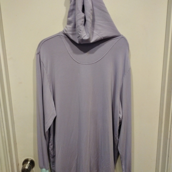 Jambys House Hoodie Women's Purple Modal Blend Comfy Pullover Shirt Sz L Slouchy - Picture 6 of 7
